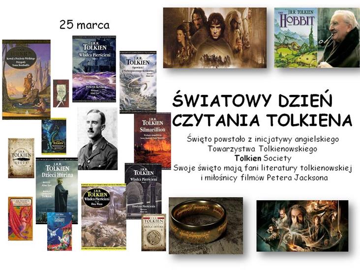 Dzień Czytania Tolkiena plakat